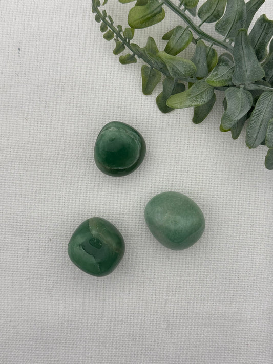Grüner Aventurin Trommelstein